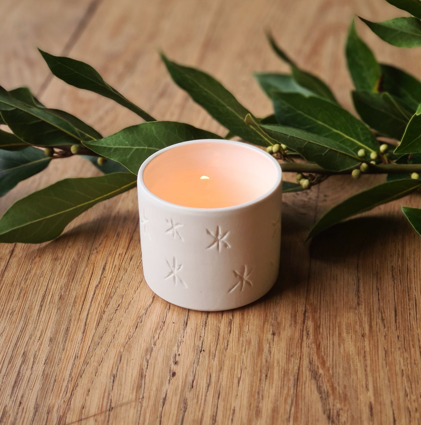 Photophore en porcelaine "Ciel étoilé"