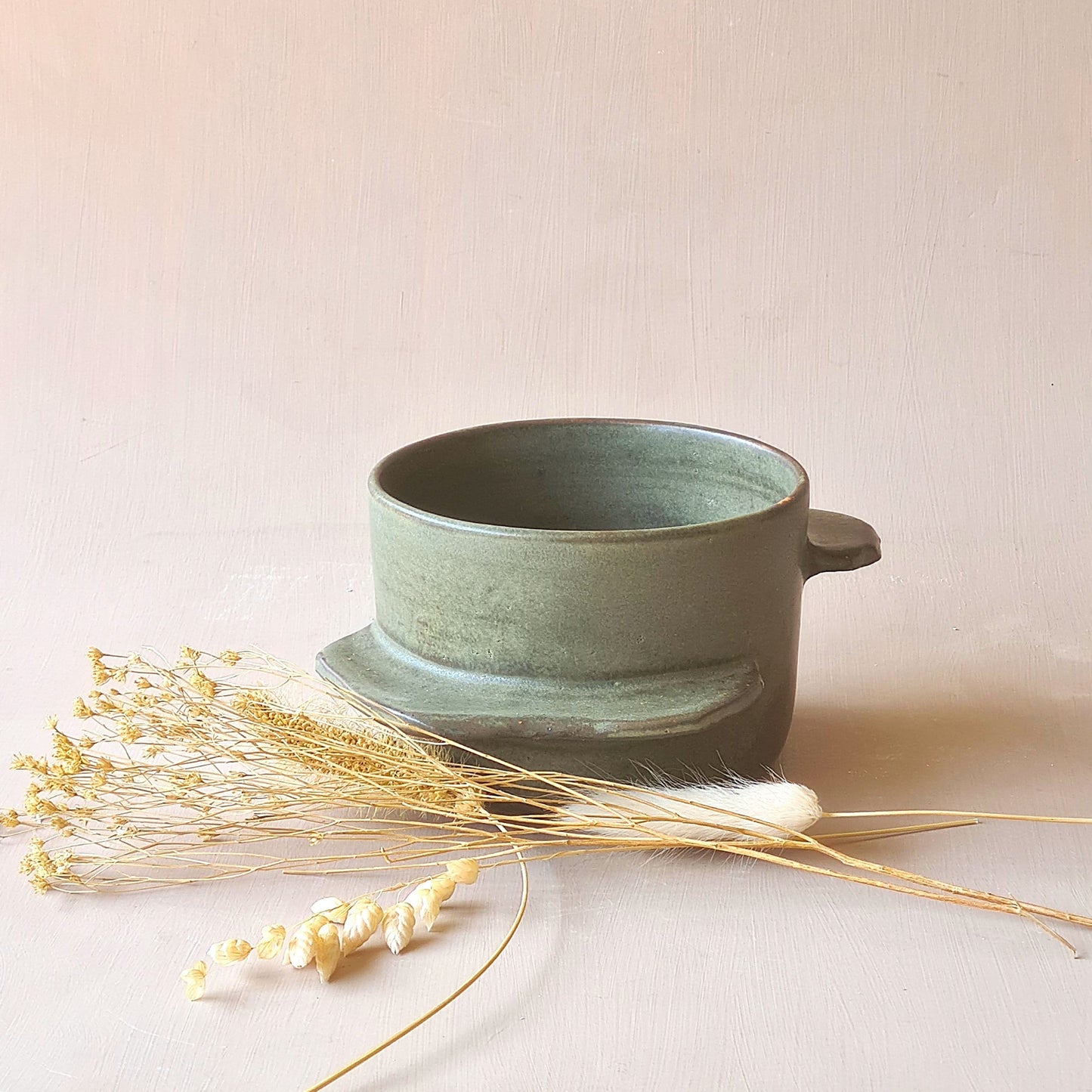 tasse à déjeuner vert sauge