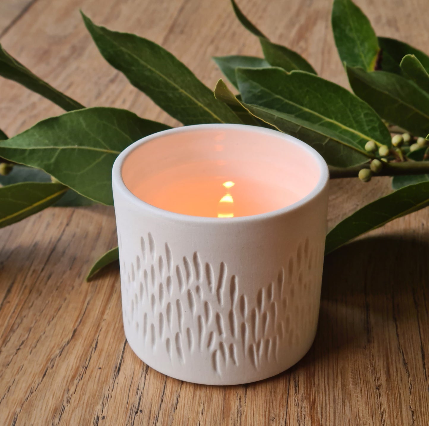 Photophore en porcelaine "Etincelles"