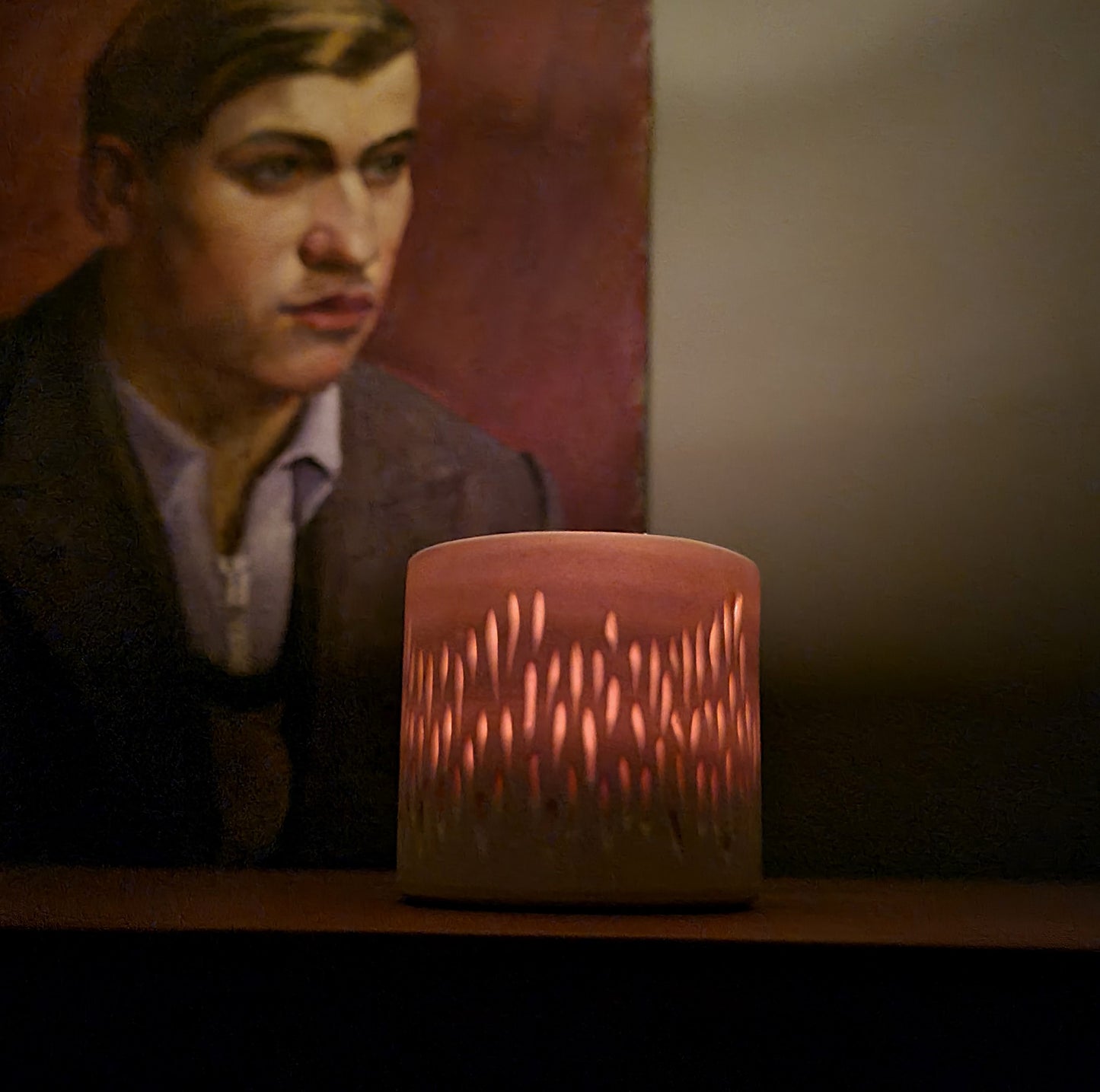 Photophore en porcelaine "Etincelles"