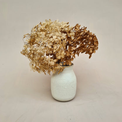 petit vase en grès, émail couleur neige, satiné