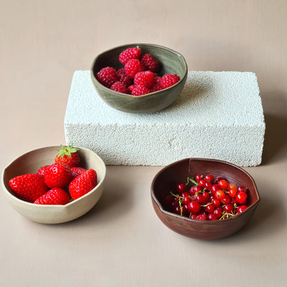 trios de bols pour présenter apéritifs, fruits ou autre