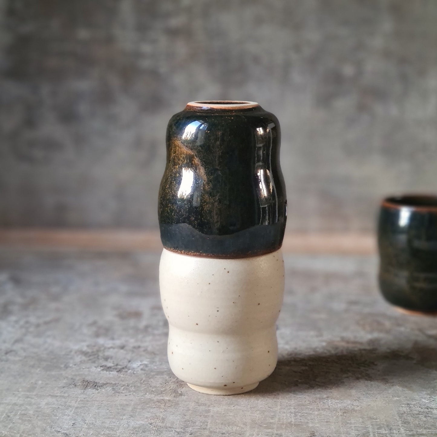 Ensemble de tasses à thé en grès, formes Yunomi inspirées du Japon