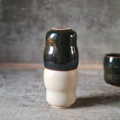 Ensemble de tasses à thé en grès, formes Yunomi inspirées du Japon