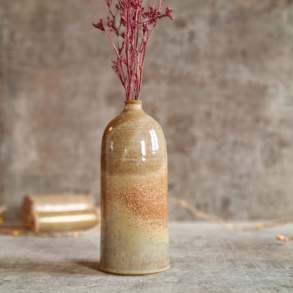 vase en grès émail cendres et ocre